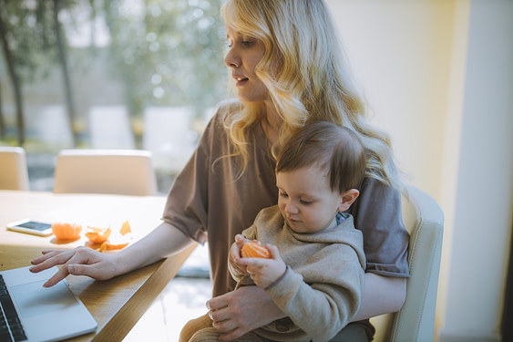 Mom Working From Home